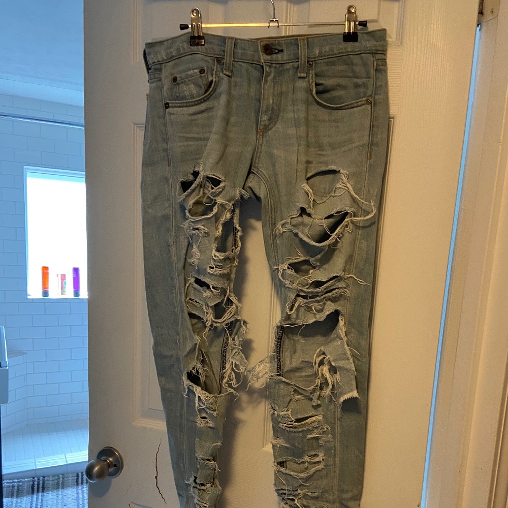 Rag & Bone Distressed Boyfriend Jeans